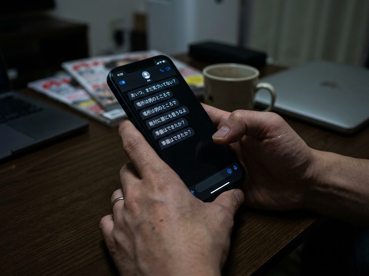 窓に取り付けられた補助錠とセンサーライト