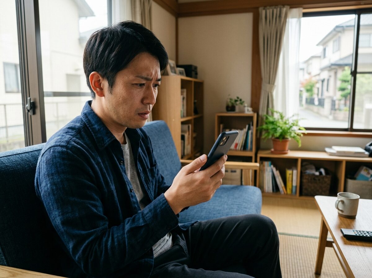 固定電話の受話器と留守番電話の操作パネル