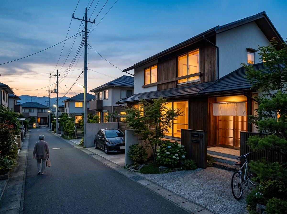 住宅の窓に取り付けられた補助錠と防犯設備