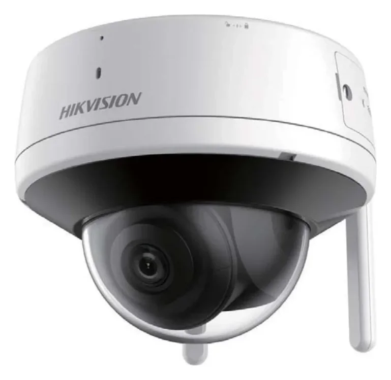 Wi-Fiアンテナ付きの白いドーム型防犯カメラ Hikvision DS-2CV2121G2-IDW