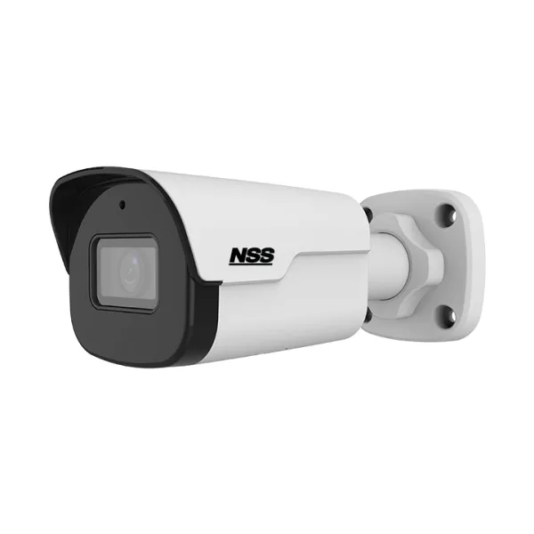 白いバレット型防犯カメラ NSS NSU-IP242-4M